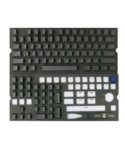 Tai Hao PBT Double Shot Keycaps Set Black/Black ANSI+ISO
