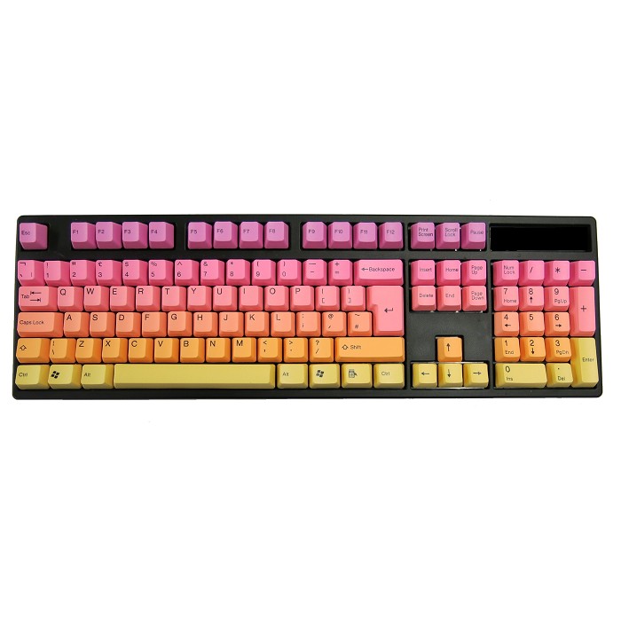 Tai-Hao PBT Double Shot Keycap Set Sunshine US ANSI+ISO Tai-Hao PBT Double Shot Keycap Set Sunshine US ANSI+ISO