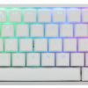 Ducky One 2 Mini Pure White RGB LED 60% Double Shot PBT Mechanical Keyboard - Black