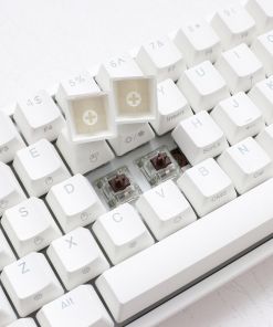 Ducky One 2 Mini Pure White RGB LED 60% Double Shot PBT Mechanical Keyboard - Black