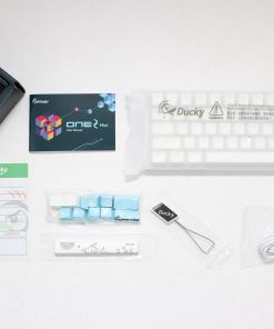 Ducky One 2 Mini Pure White RGB LED 60% Double Shot PBT Mechanical Keyboard - Black
