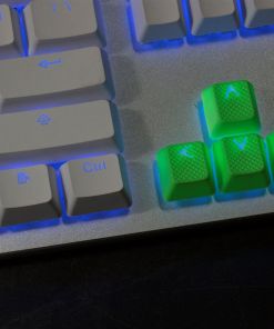 Tai-Hao TPR Rubber Backlit Double Shot 18 Keys - Neon Green