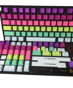 Tai-Hao Rainbow Sherbet Keycap PBT Double Shot US ANSI + ISO