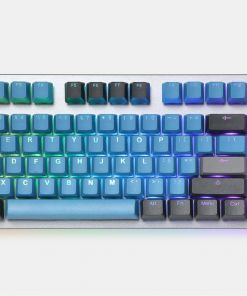 Tai-Hao Deep Forest Blue Double Shot PBT Backlit Keycaps