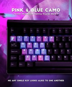 Tai-Hao Rubber Gaming Keycaps Pink & Blue 23 Keys